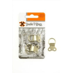Challenge X Brass Double D Rings Pack 2 5411
