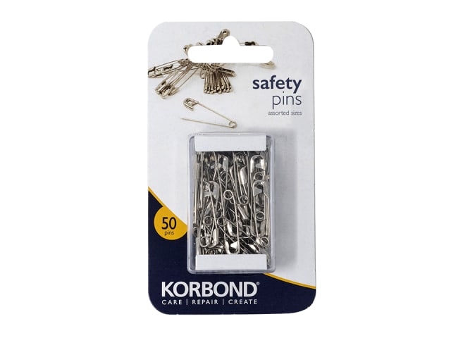 Korbond Safety Pins 50 Piece 110191