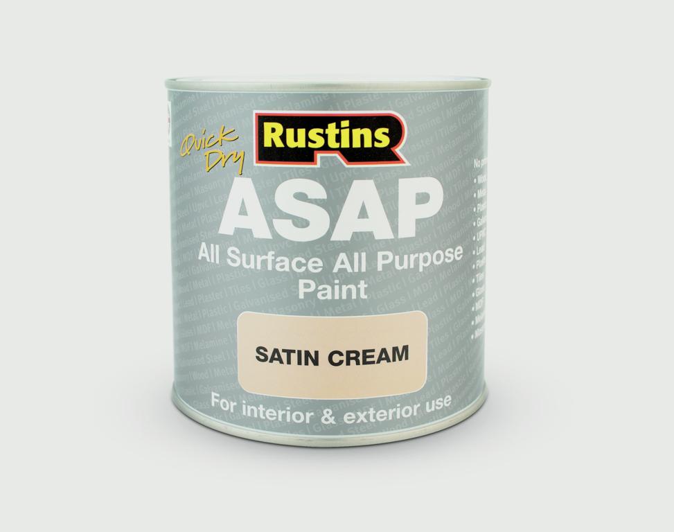 Rustins ASAP All Surface Paint Cream 500ml RUSASAPCR500