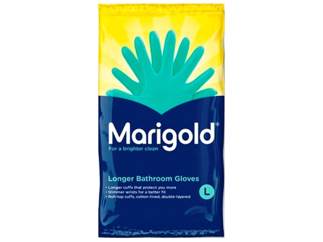Marigold Bathroom Gloves Large Green F145410