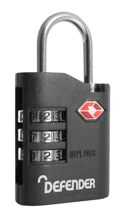 Defender TSA Approved Combination Lock 35mm DFTSACOMBI35