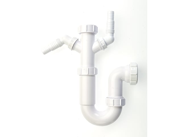 MaKe Washing Machine Trap 40 x 75mm 2 Seal Spigot