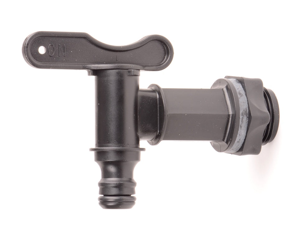 ALM Water Butt Tap 3/4in Black Plastic