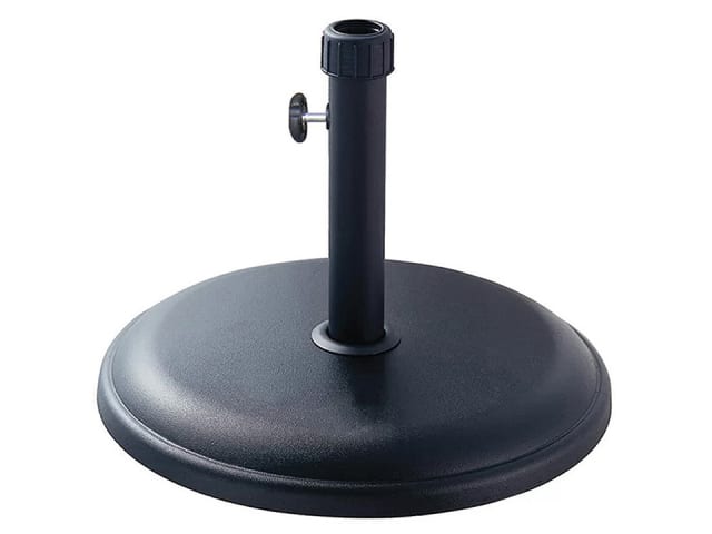 Royalcraft Parasol Base Round Leather Polycrete 16kg Black