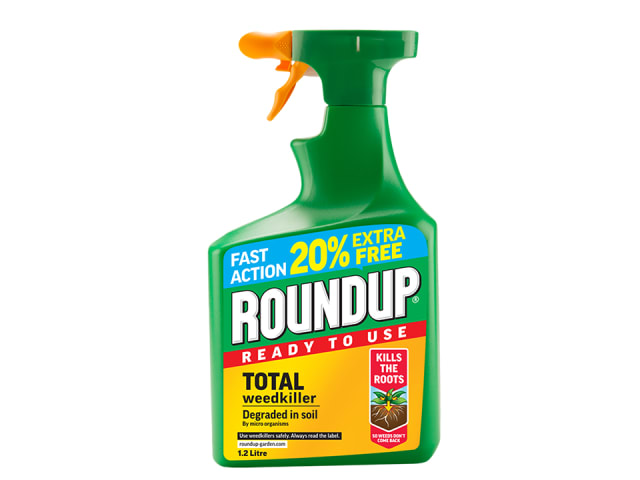 Roundup Total Weedkiller Gun 1L Plus 20% Extra