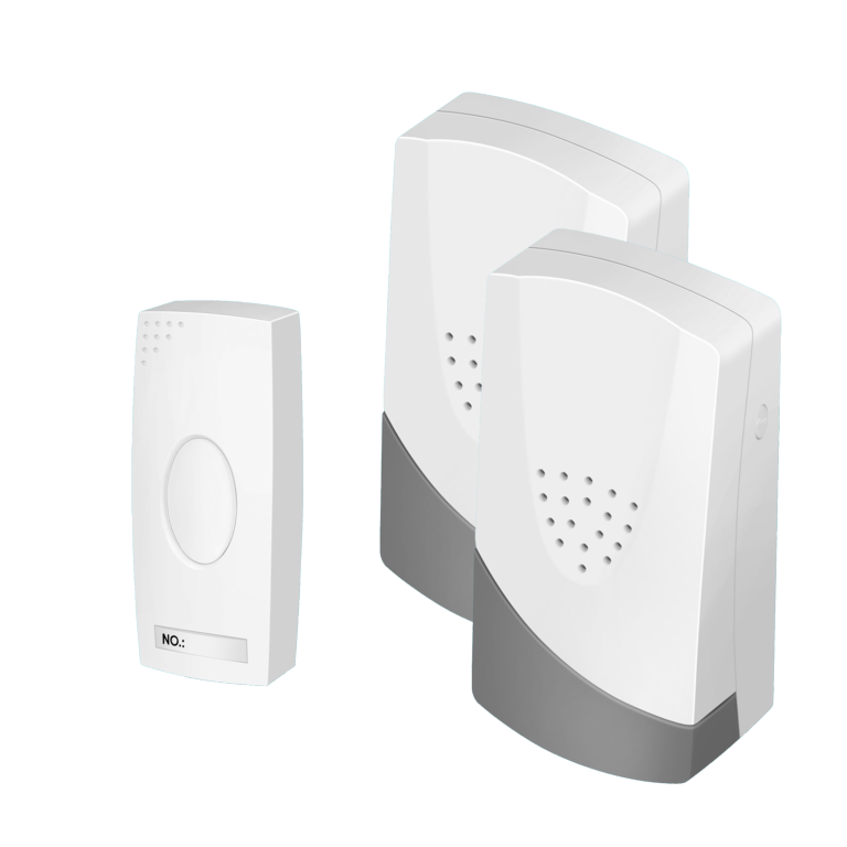 Securlec Plug-In Wireless Doorbell & 2 Chimes 100m