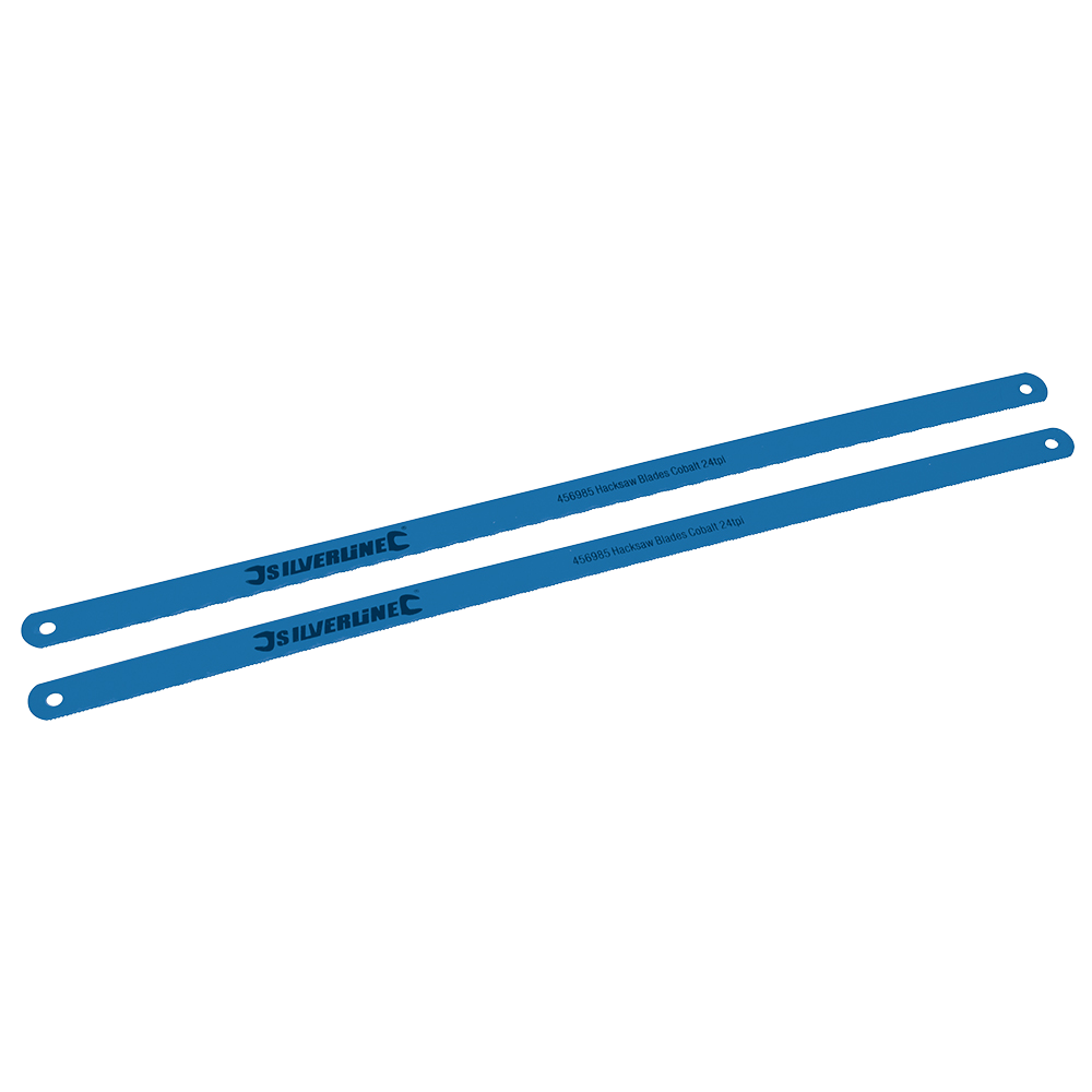 Silverline Hacksaw Blades Cobalt 2pk 24tpi