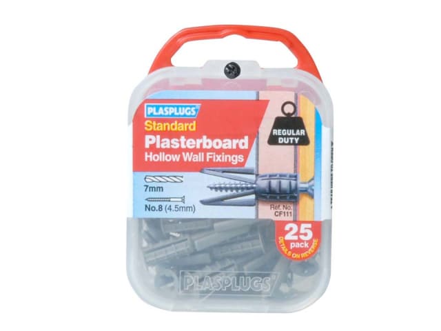 Plasplugs Plasterboard Fixing Regular Duty x 25 CF111