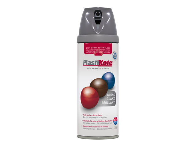 PlastiKote Premium Gloss Medium Grey 400ml 21101