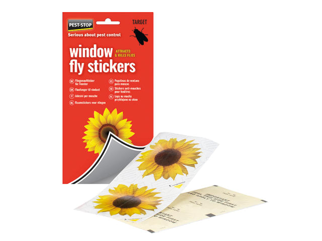 Pest Stop Window Fly Stickers x 4 PSWFS