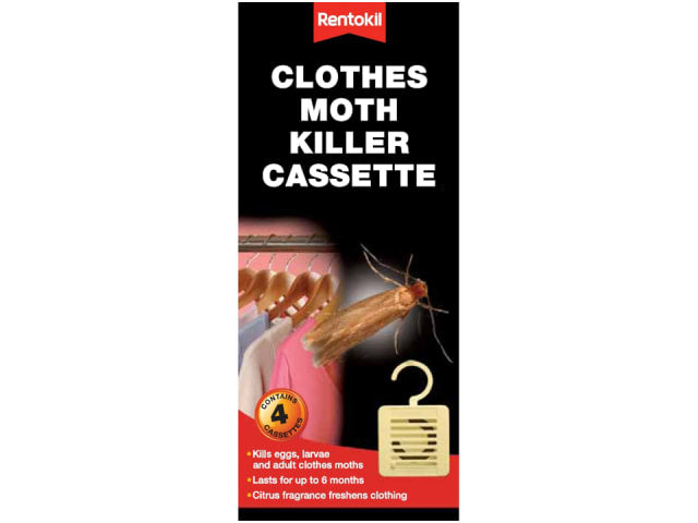 Rentokil Clothes Moth Killer Cassette Pack 4 FM41A