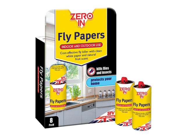 Zero In Fly Papers x 8 ZER878