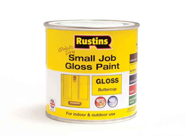 Rustins Quick Dry Small Job Gloss Buttercup 250ml