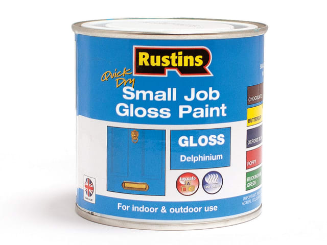 Rustins Quick Dry Small Job Gloss Delphinium 250ml