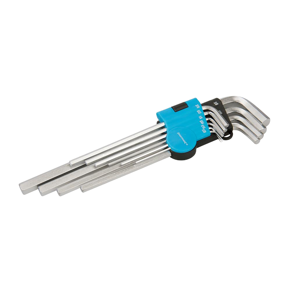 Silverline Hex Key Imperial Set 10 Piece 1/16"-3/8"