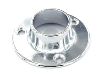 Securit End Socket Chrome Plated 25mm x 2 S5562