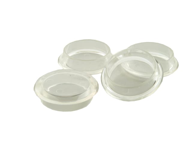 Deep Castor Cup Clear 45mm x 4 Pack 09374