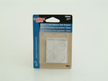 Surface Gard Round Pads Clear Vinyl 19mm Pack 8