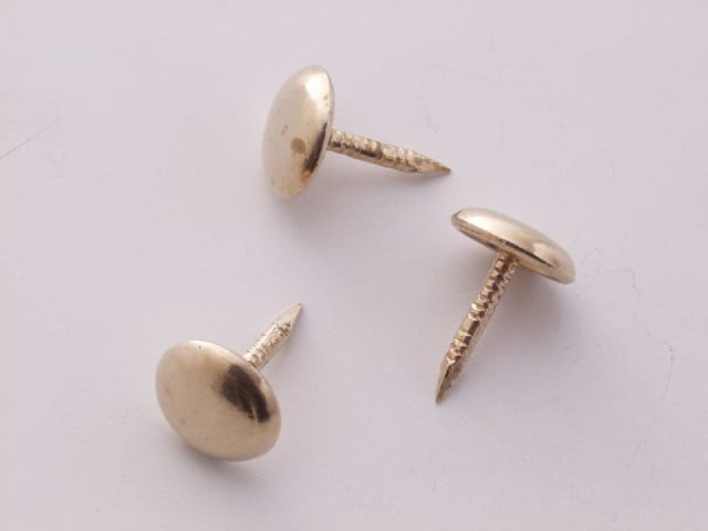 Solstuds Upholstery Nails Brass 10mm Head x 20 11802