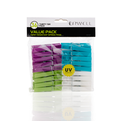 Orwell Value Spring Pegs 36pk 6301
