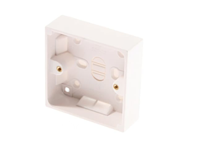 SMJ Surface Pattress Box 30mm 1 Gang PPPT30SG