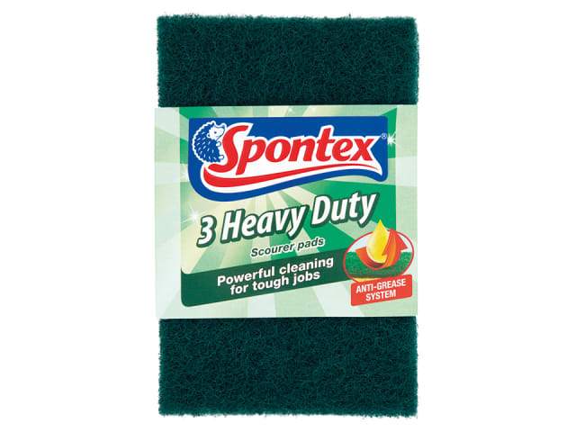 Spontex Heavy Duty Scourer Pad 3 Pack 19500103