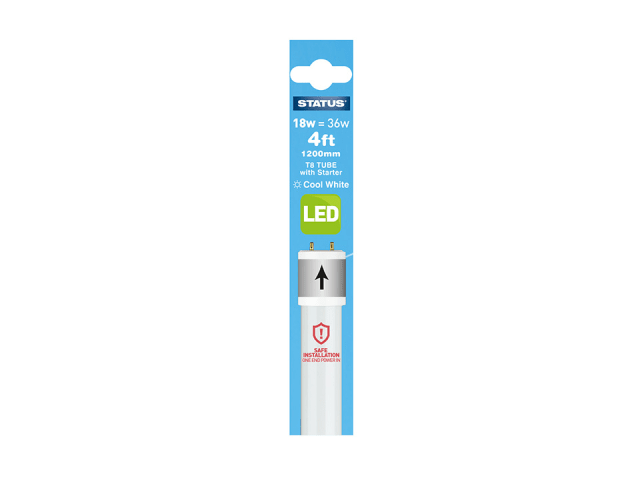 Status International LED T8 Tube 4ft/1200mm Pearl 18W 1500 Lumens