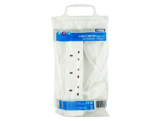 Status Extension Socket 4 Way 1m