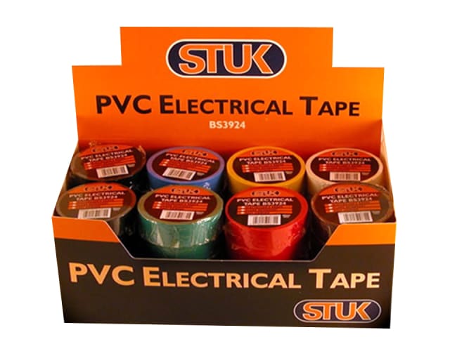 STUK PVC Electric Tape Assorted 19mm x 20m E1920AD