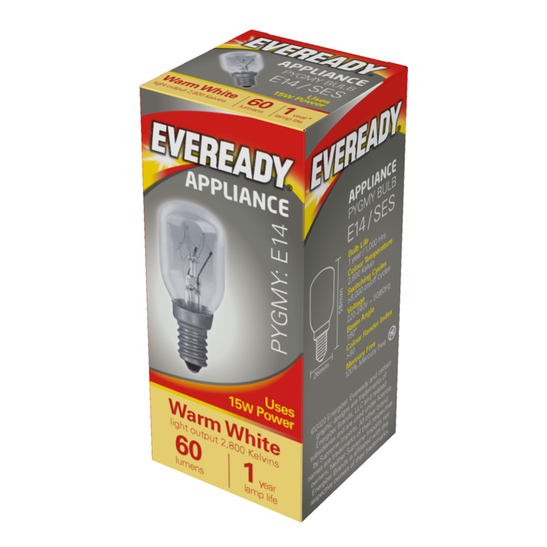 Eveready Pygmy 15W Small Edison Screw Clear Pack 10