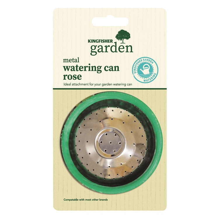 Kingfisher Metal Watering Can Rose Carded 7436C