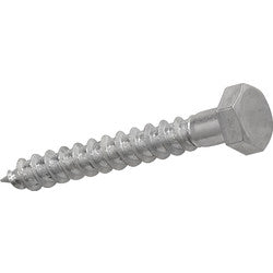 Coach Screw Hexagon Head Single Thread ZP M6 x 120mm Bag 10