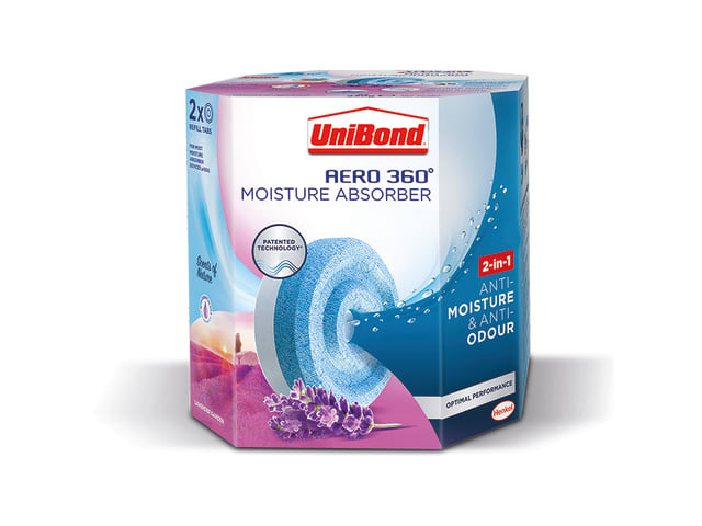 UniBond Aero 360 Moisture Absorber Refill Lavender Garden