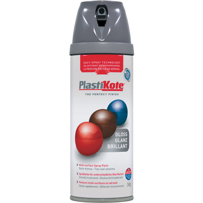 PlastiKote Premium Gloss Medium Grey 400ml 21101