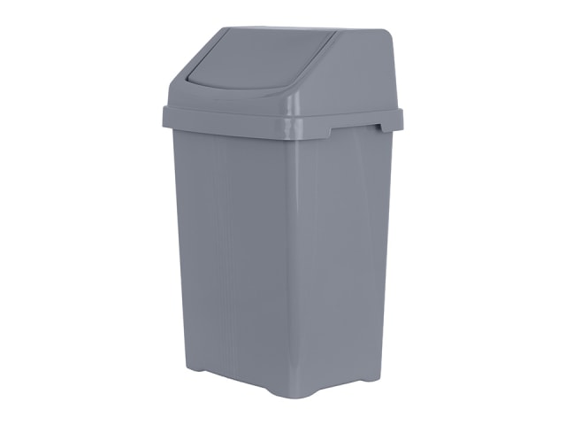 What More Casa Swing Bin Silver 25L 11750