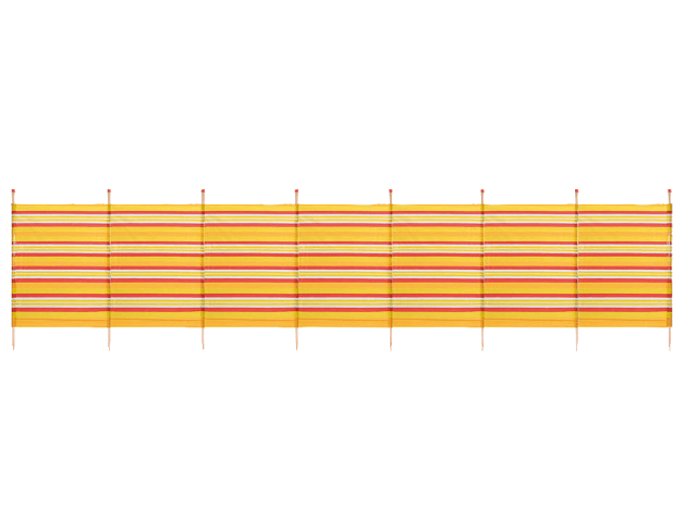 Tall Traditional Windbreak Orange 8 Pole WB023