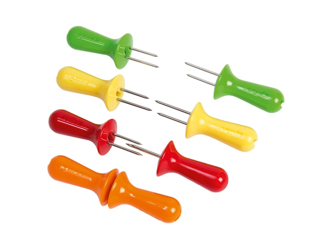 Zyliss Corn-on-Cob Holders x 4 Assorted E40001
