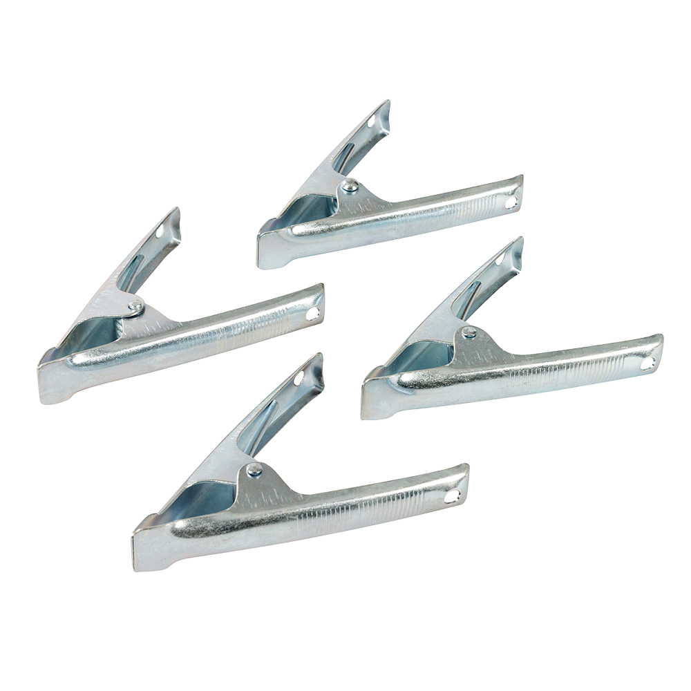 Silverline Stall Clips 4 Pack 50mm Jaw