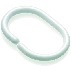 Croydex Shower Curtain 'C' Rings White x 12 AK142122