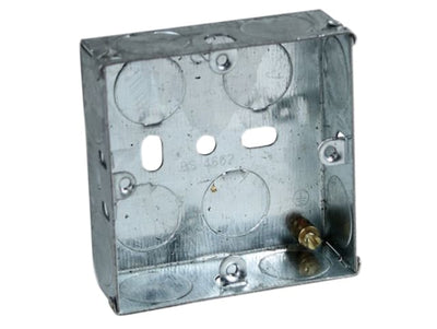 Axiom Metal Socket Box 35mm Pack of 10