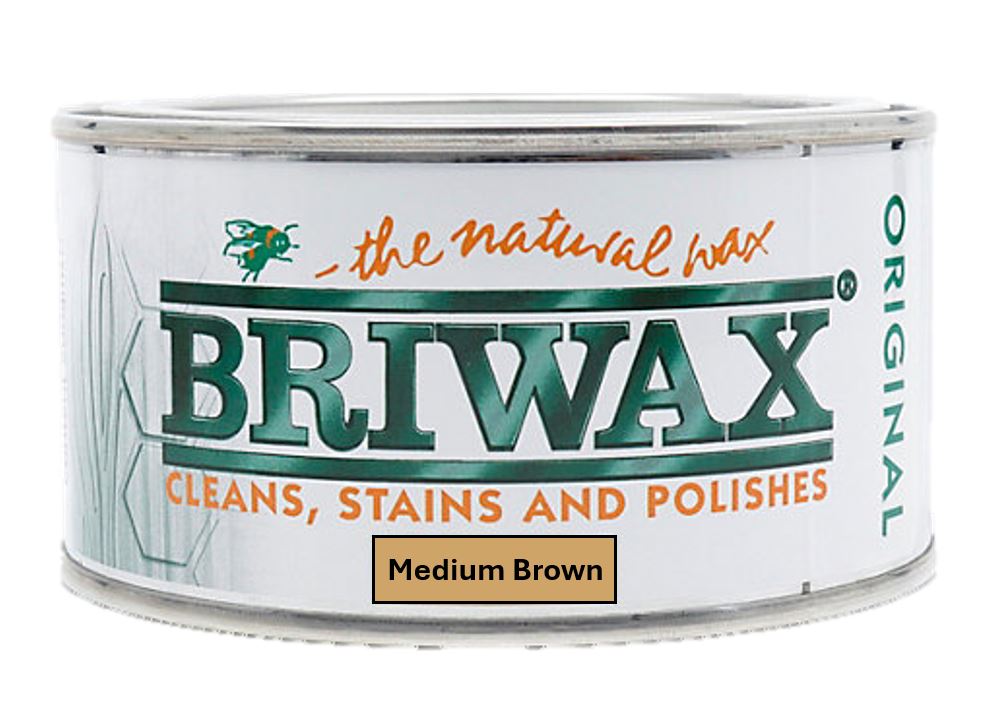 Briwax Wax Polish Medium Brown 200g