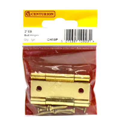 Centurion 50mm EB Steel Butt Hinge 1 Pair CH15P