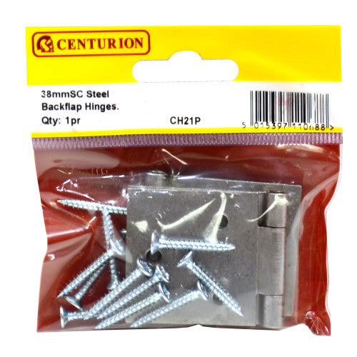 Centurion 38mm Steel Backflap Hinge 1 Pair CH21P