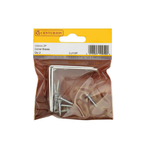 Centurion 100mm Corner Braces Pack of 2 CJ115P