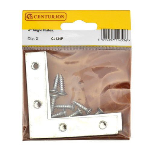 Centurion 100mm ZP Angle Plate Pack 2 CJ134P