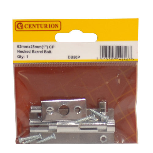Centurion CP Wide Necked Barrel Bolt 63mm 1in DB50P
