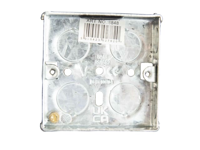 Metal Back Box 1-Gang 16mm