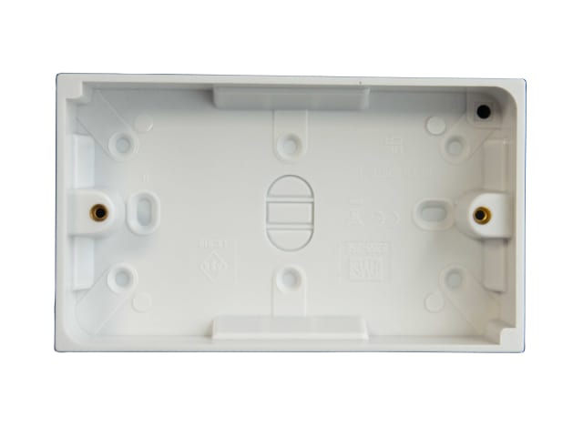 Dencon Pattress Box 2-Gang 25mm 8908NB