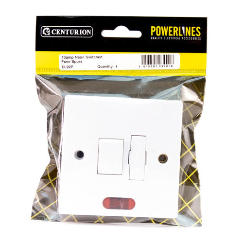 Centurion 13 Amp Fused Spur Neon EL92P