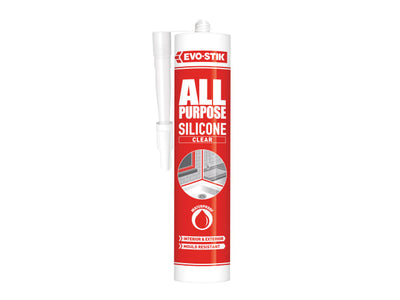 Evo-Stik All Purpose Silicone Sealant Clear C20